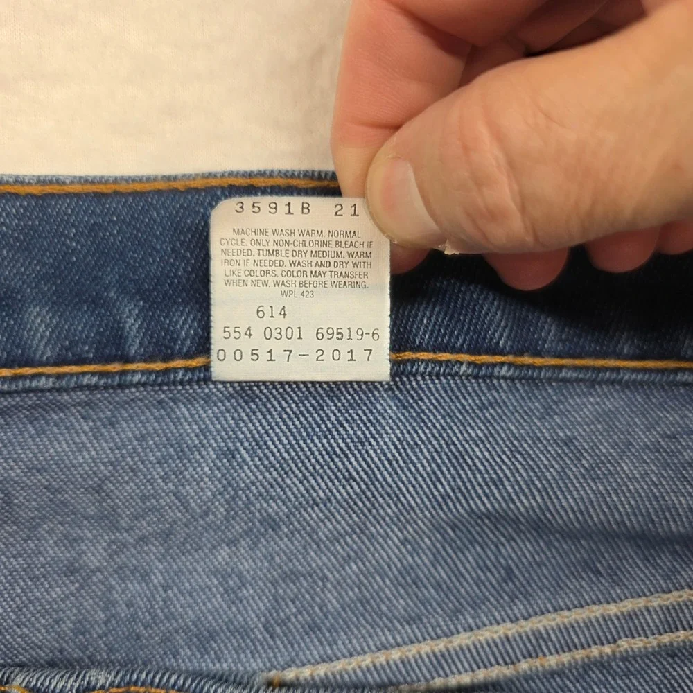Levi's 517 Jeans Mens 42x32 Blue Bootcut Vintage‎ Made in USA Cotton Blend
